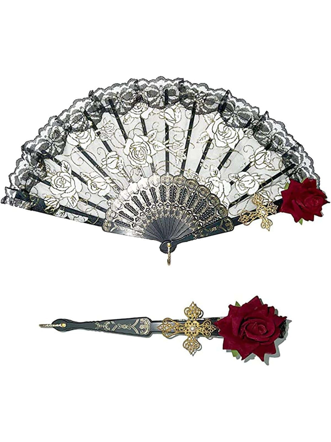 Black Floral Lace Fan: A Stylish and Functional Accessory