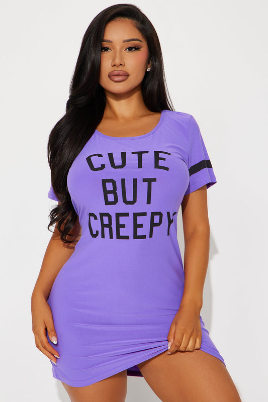 Cute But Creepy Halloween PJ Sleep Shirt - PLUS SIZES AVAILABLE