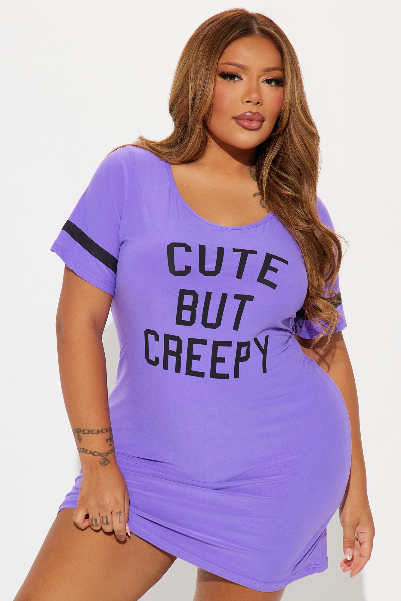 Cute But Creepy Halloween PJ Sleep Shirt - PLUS SIZES AVAILABLE