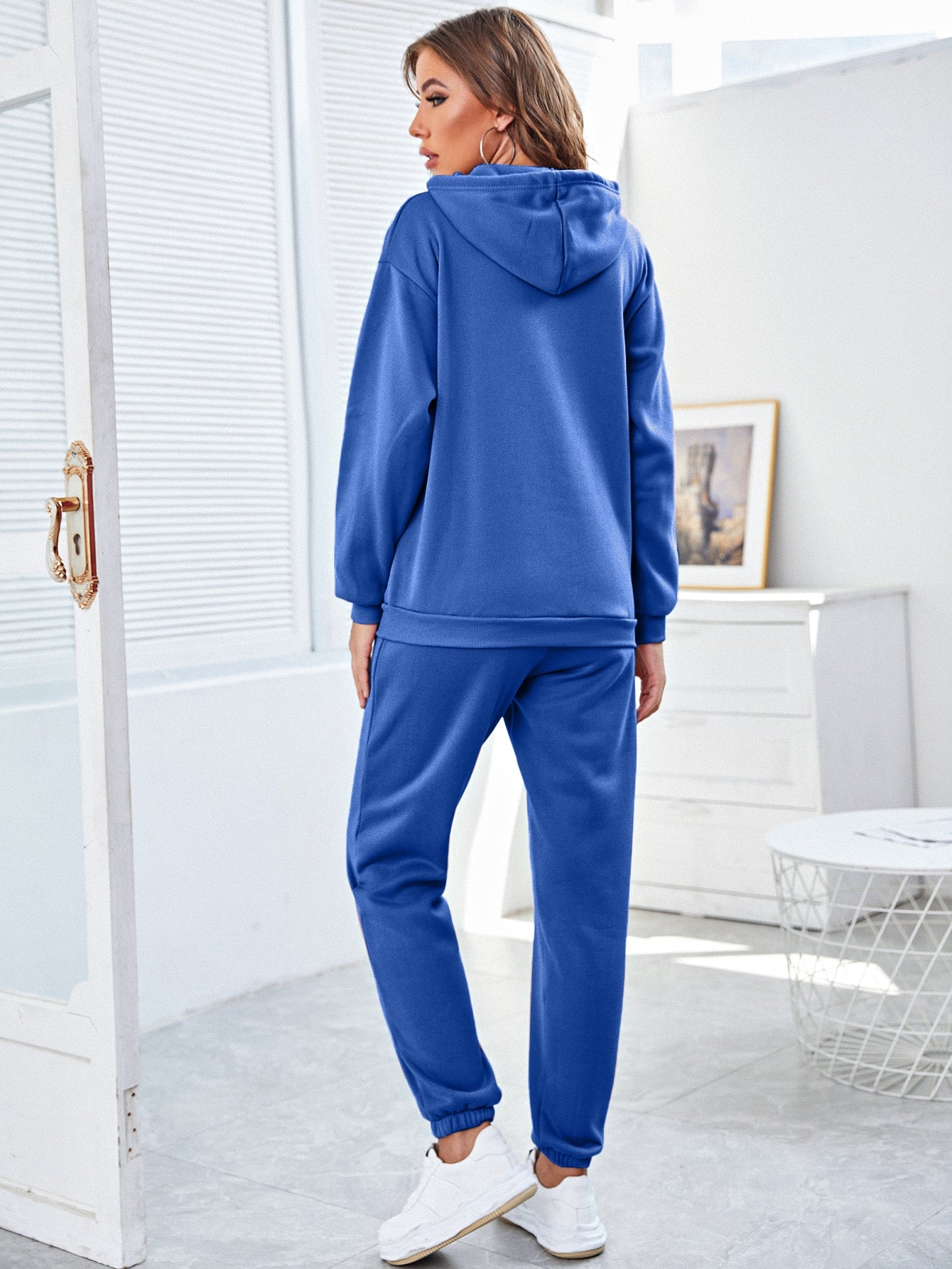 Lazy Day Drawstring Thermal Lined Hoodie & Sweatpants