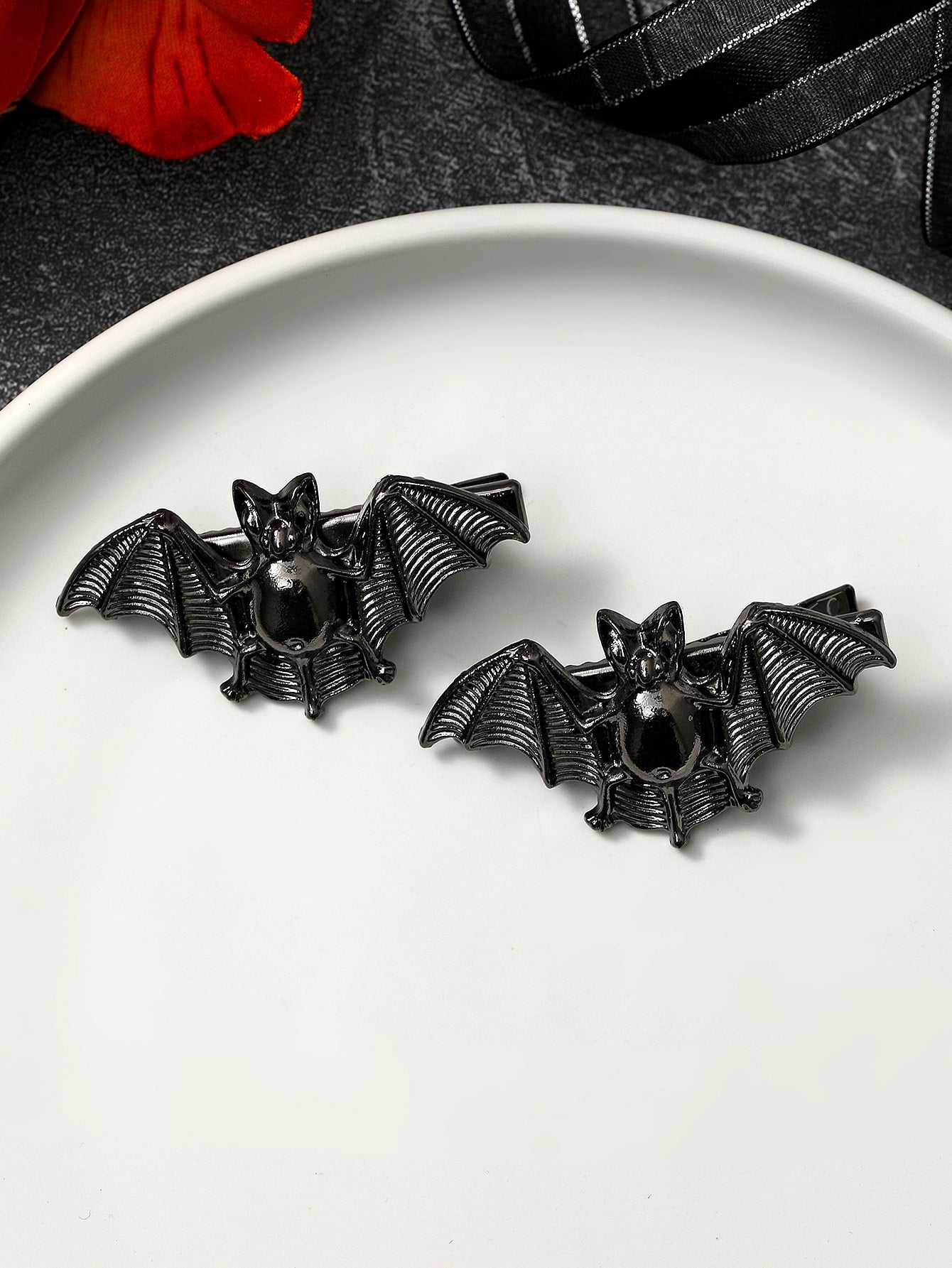 Bat Design Hair Clip - 2pcs