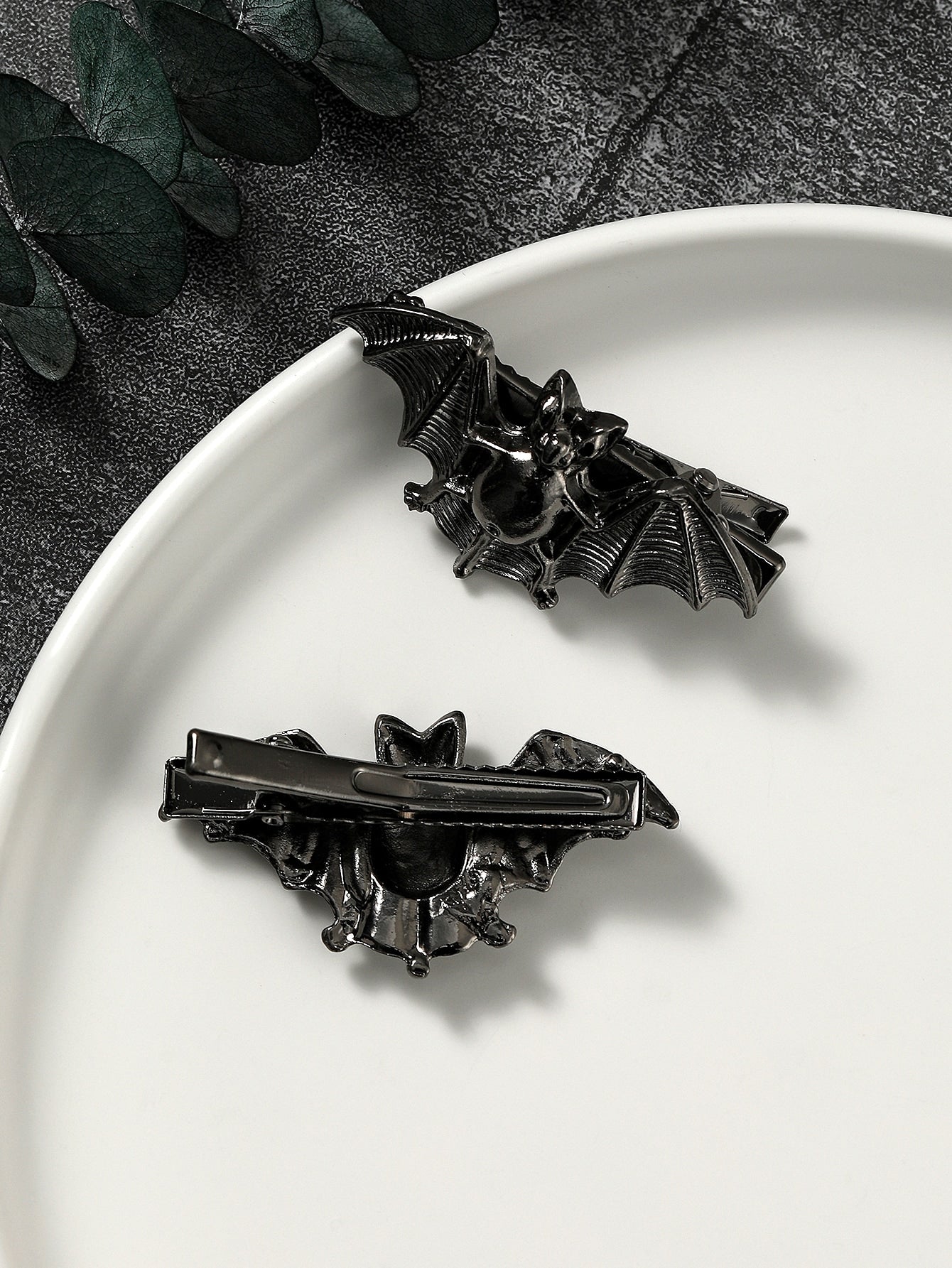 Bat Design Hair Clip - 2pcs