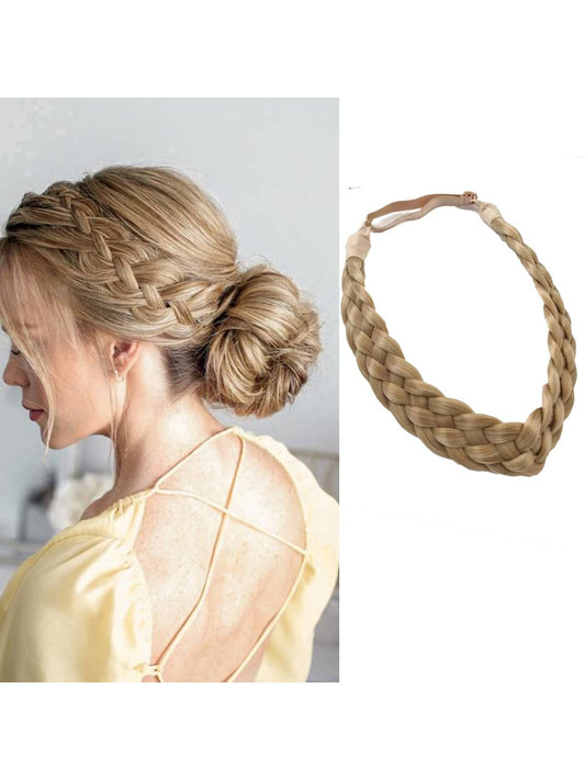 Braid Twist Headband Synthetic Braids Twist Elastic With Adjustable Belt