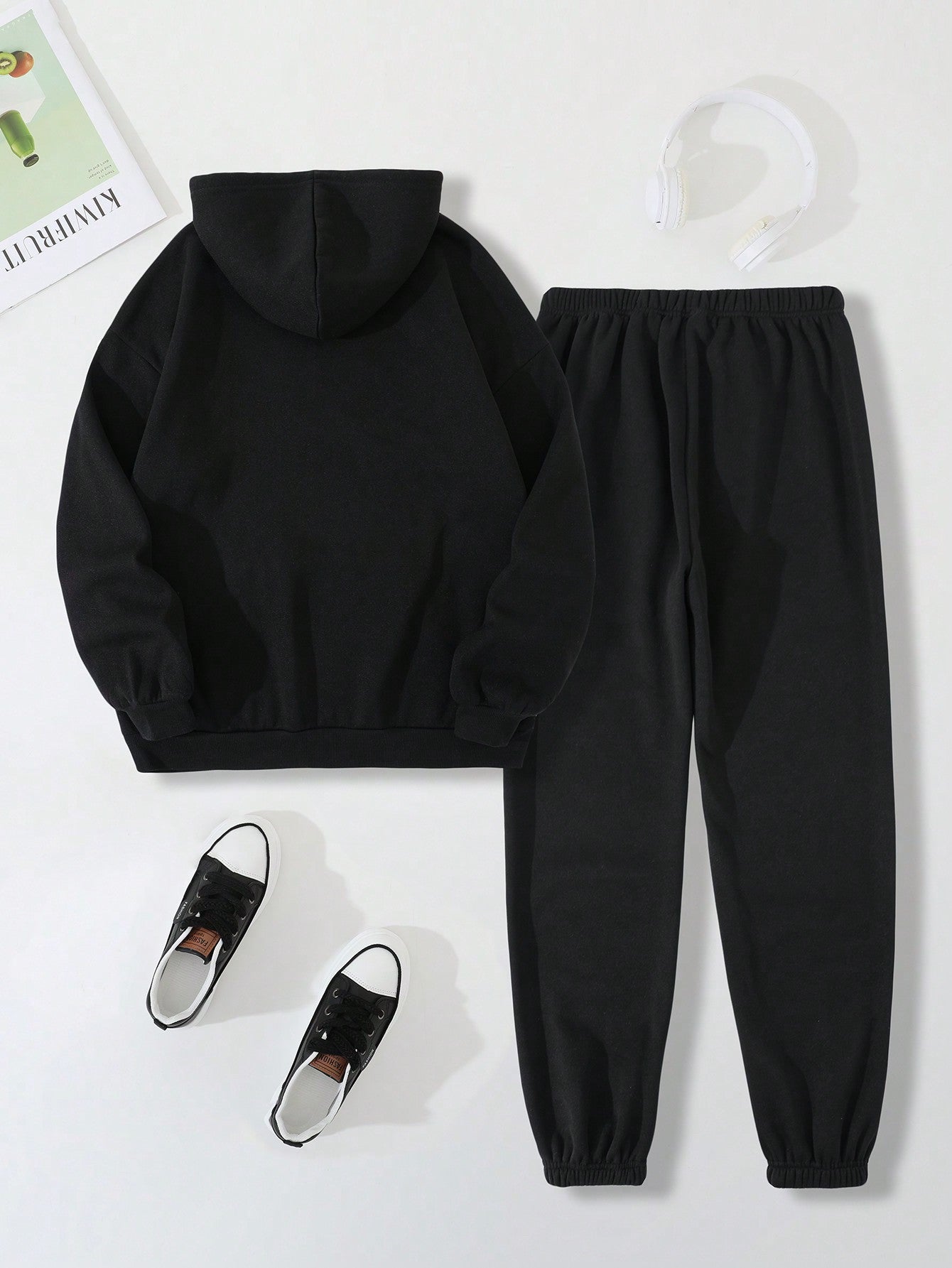 Lazy Day Drawstring Thermal Lined Hoodie & Sweatpants