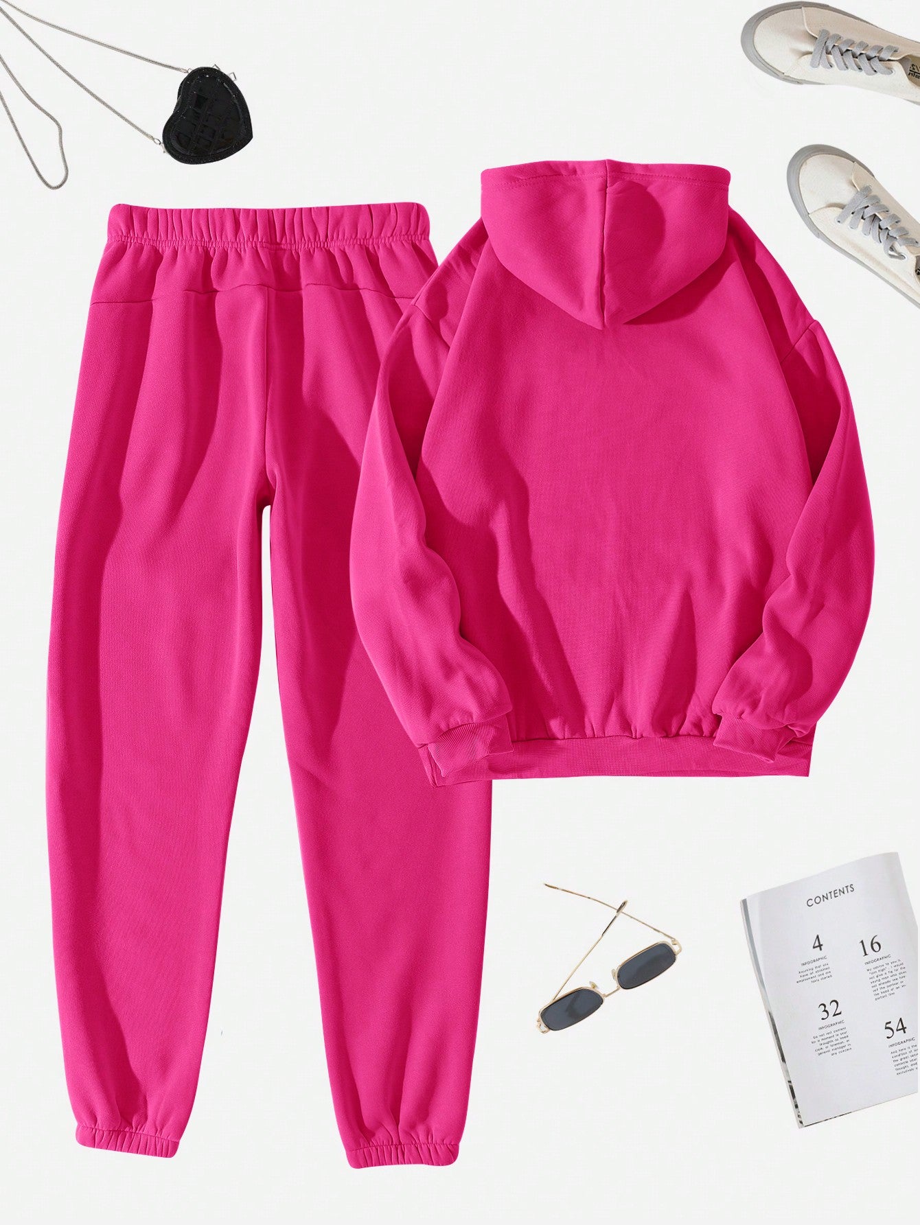 Lazy Day Drawstring Thermal Lined Hoodie & Sweatpants