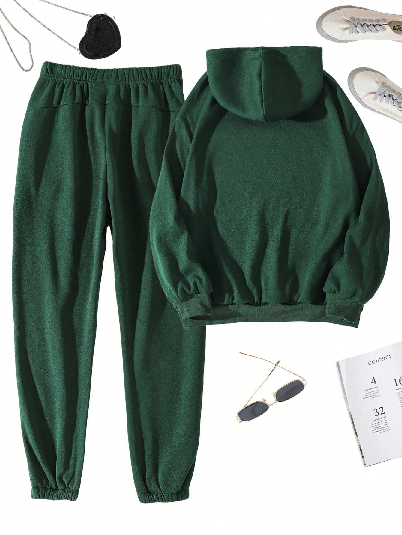 Lazy Day Drawstring Thermal Lined Hoodie & Sweatpants