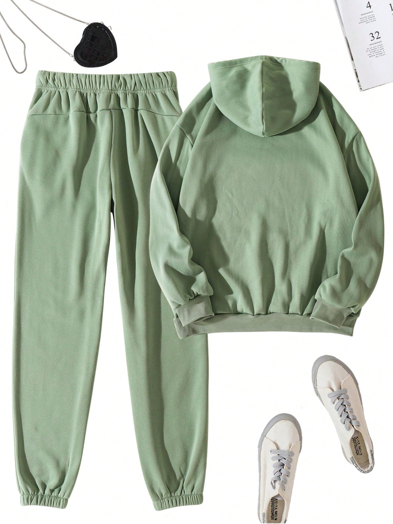 Lazy Day Drawstring Thermal Lined Hoodie & Sweatpants