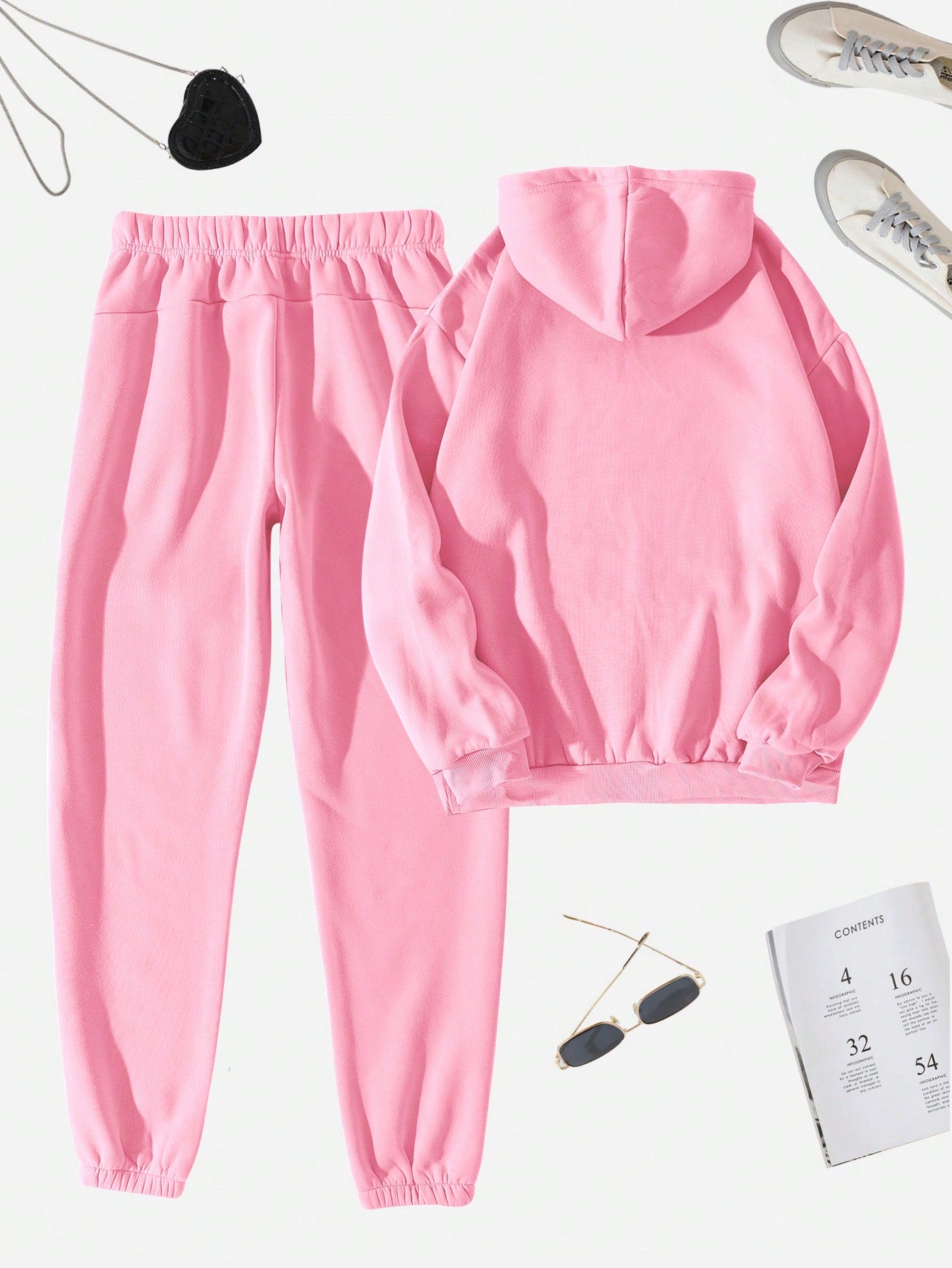 Lazy Day Drawstring Thermal Lined Hoodie & Sweatpants