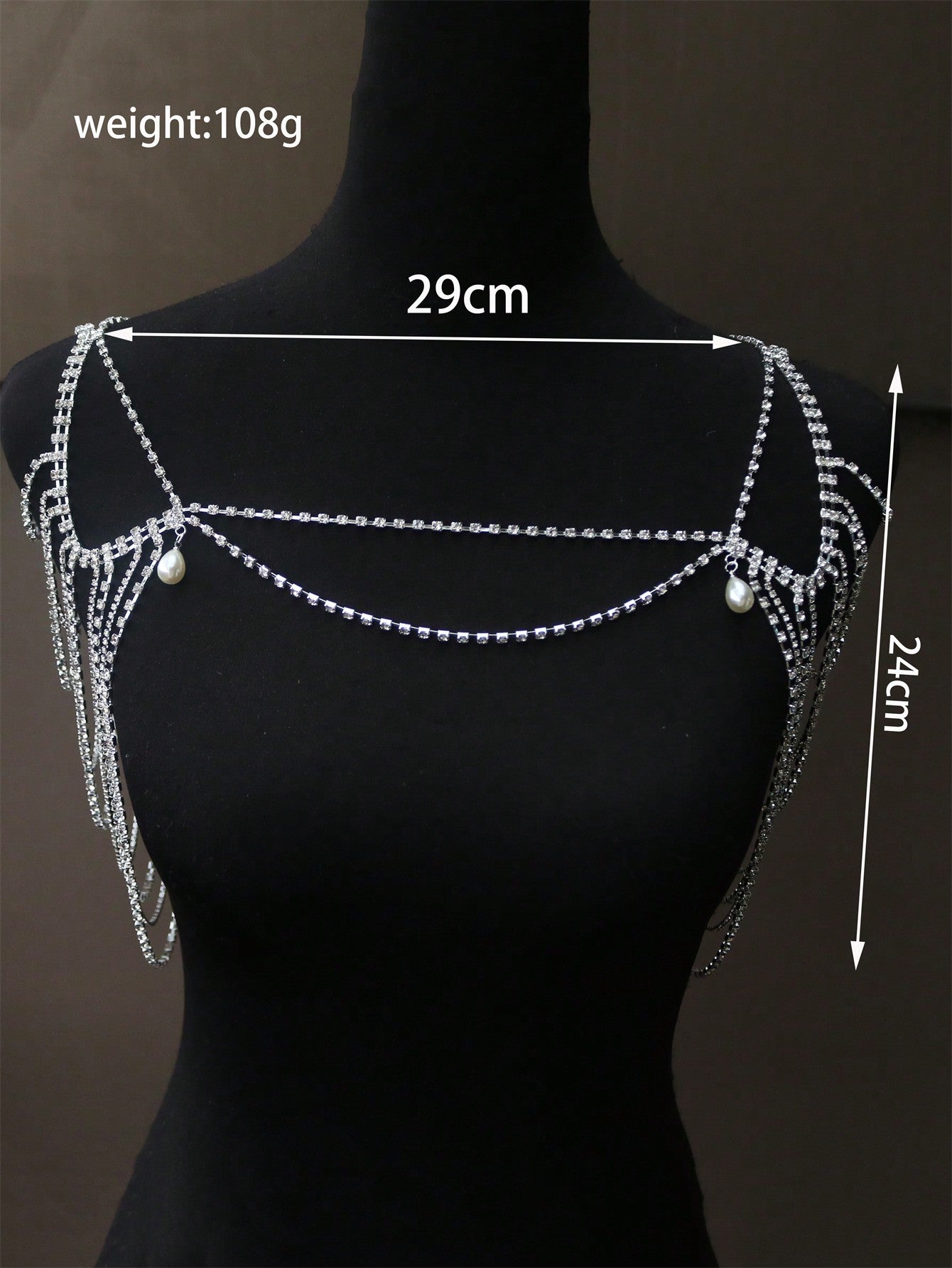 Faux Pearl Shoulder Chain