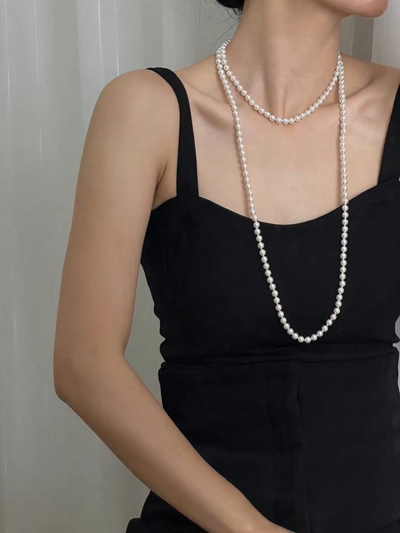 Charmer 8mm Classic 150cm White Pearl Long Necklace Sweater Chain