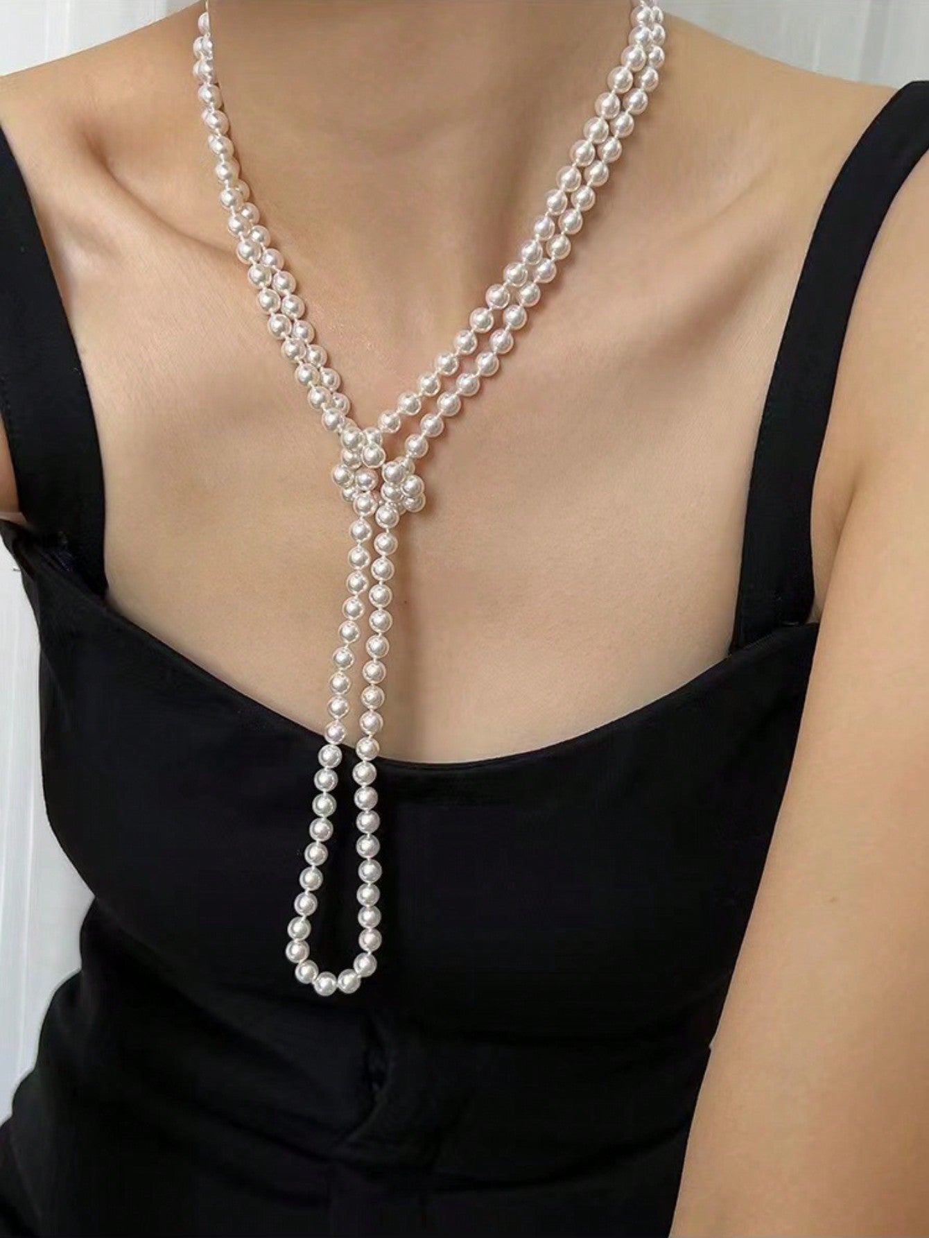 Charmer 8mm Classic 150cm White Pearl Long Necklace Sweater Chain