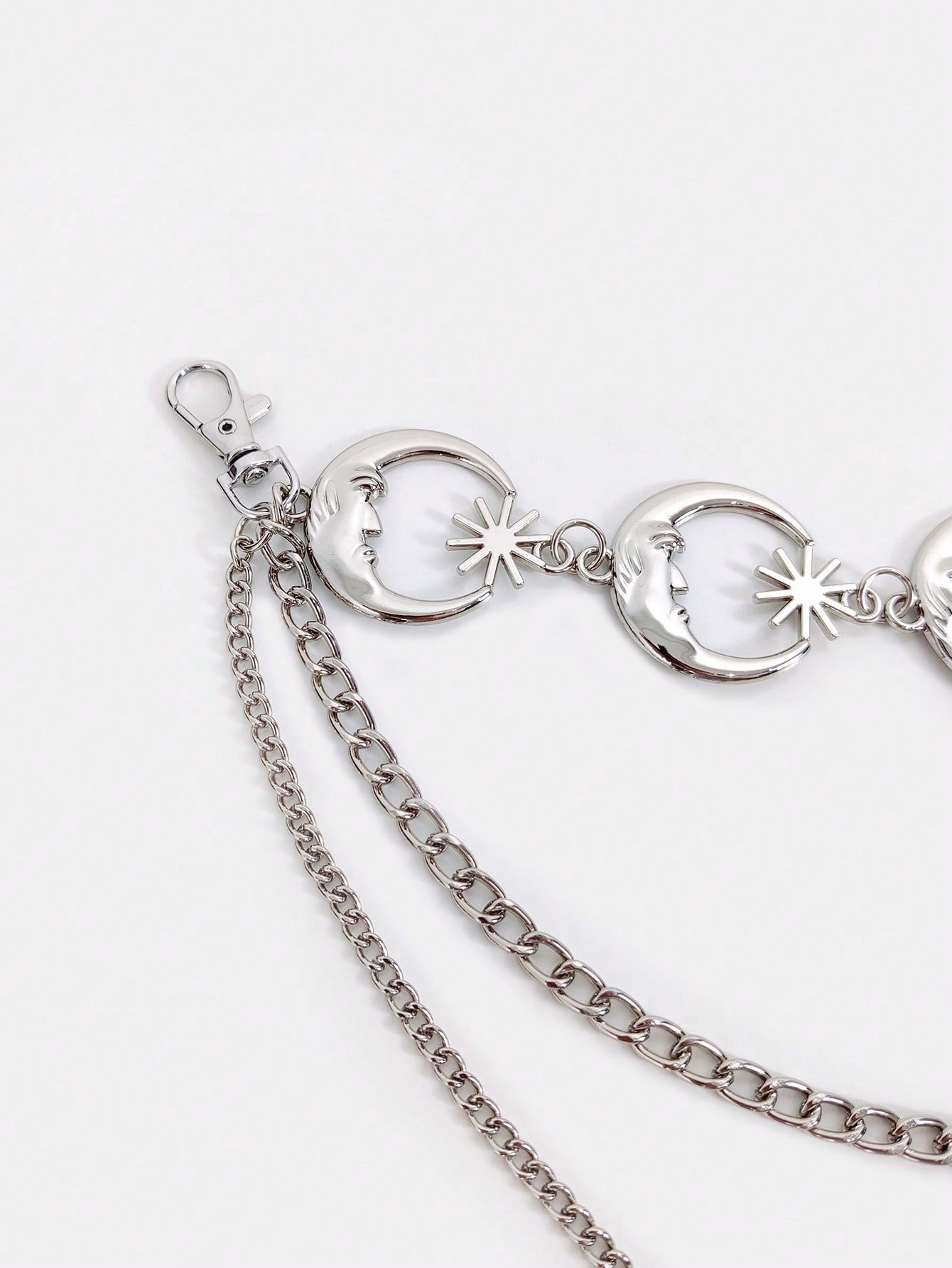 Silver Dark Moon Waist Chain