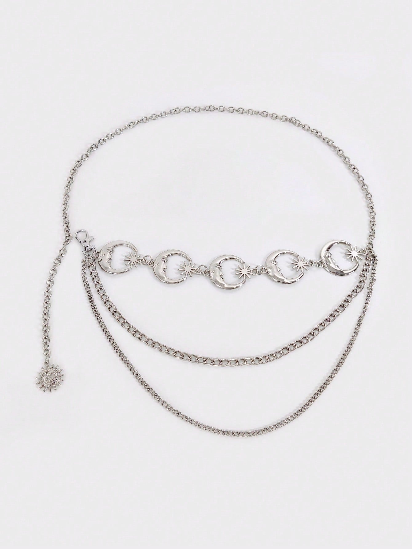 Silver Dark Moon Waist Chain