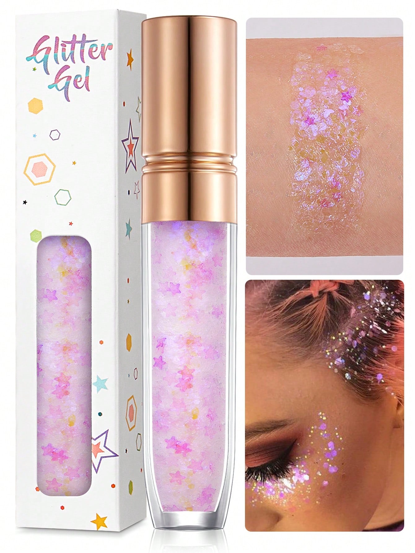 Holographic Glitter Gel For Makeup, Cosplay, Art And Decoration