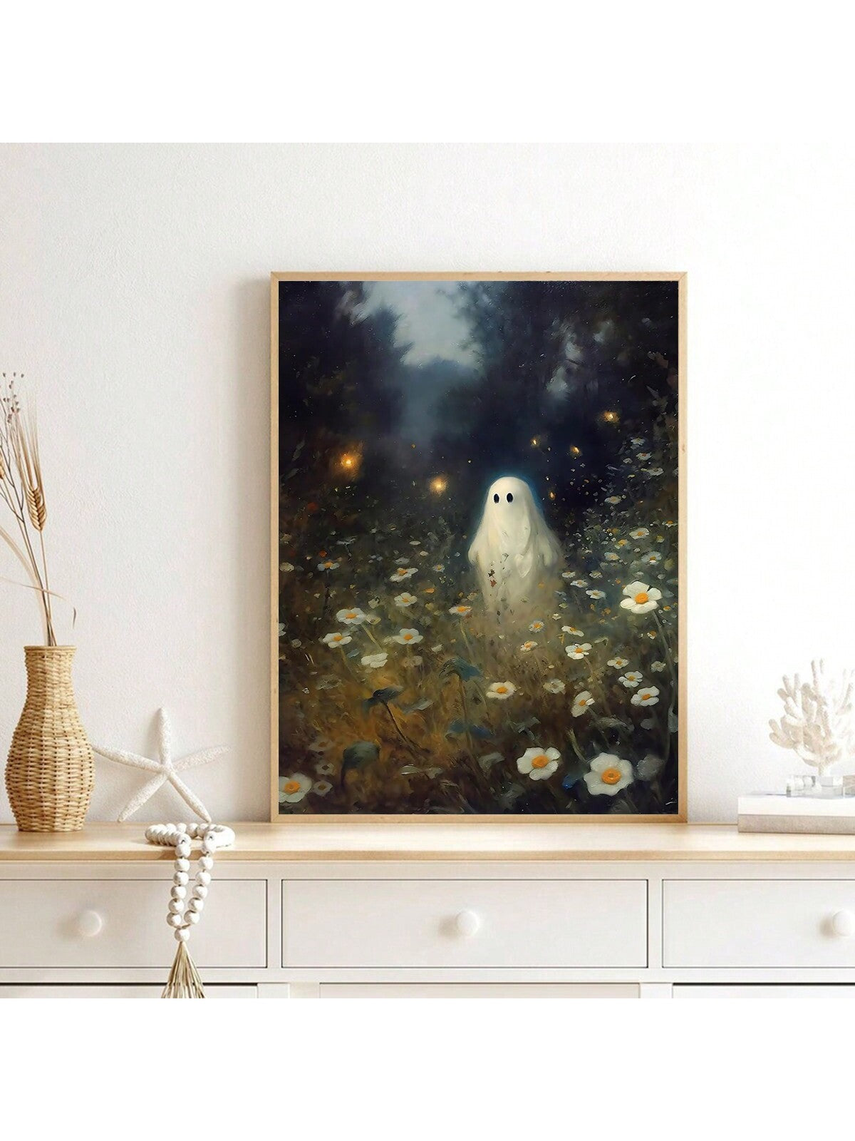 Ghost Flower Poster Wall Decor