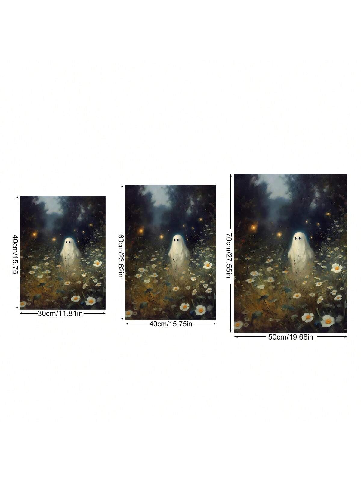 Ghost Flower Poster Wall Decor