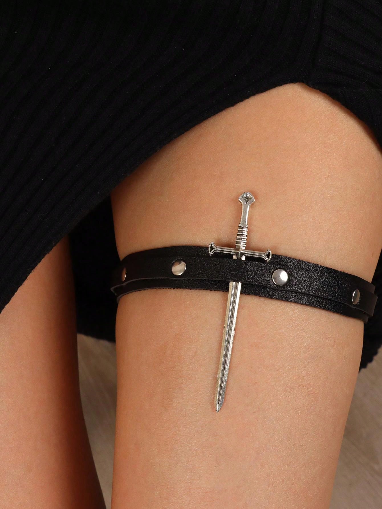 Gothic Themed Sword Garter Belt