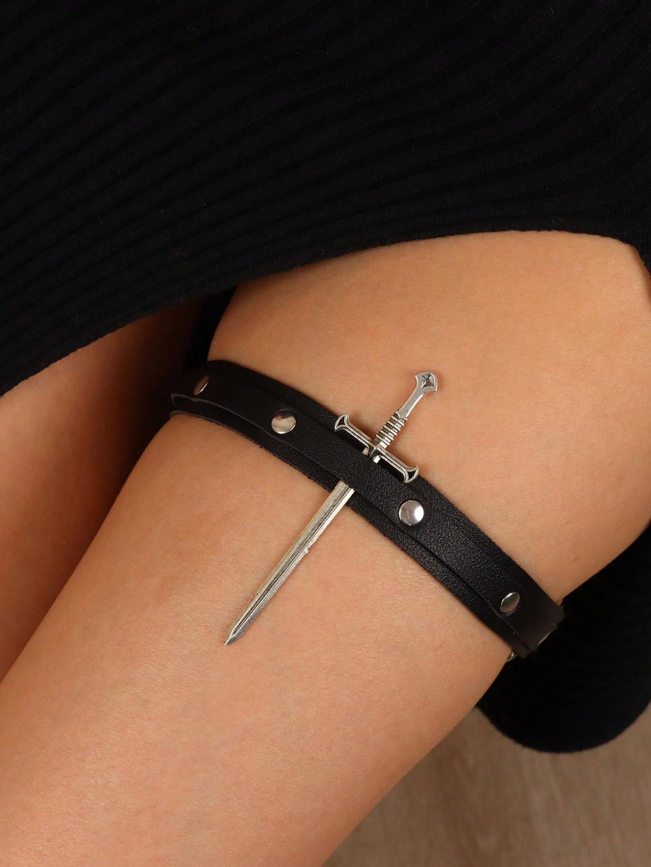 Gothic Themed Sword Garter Belt