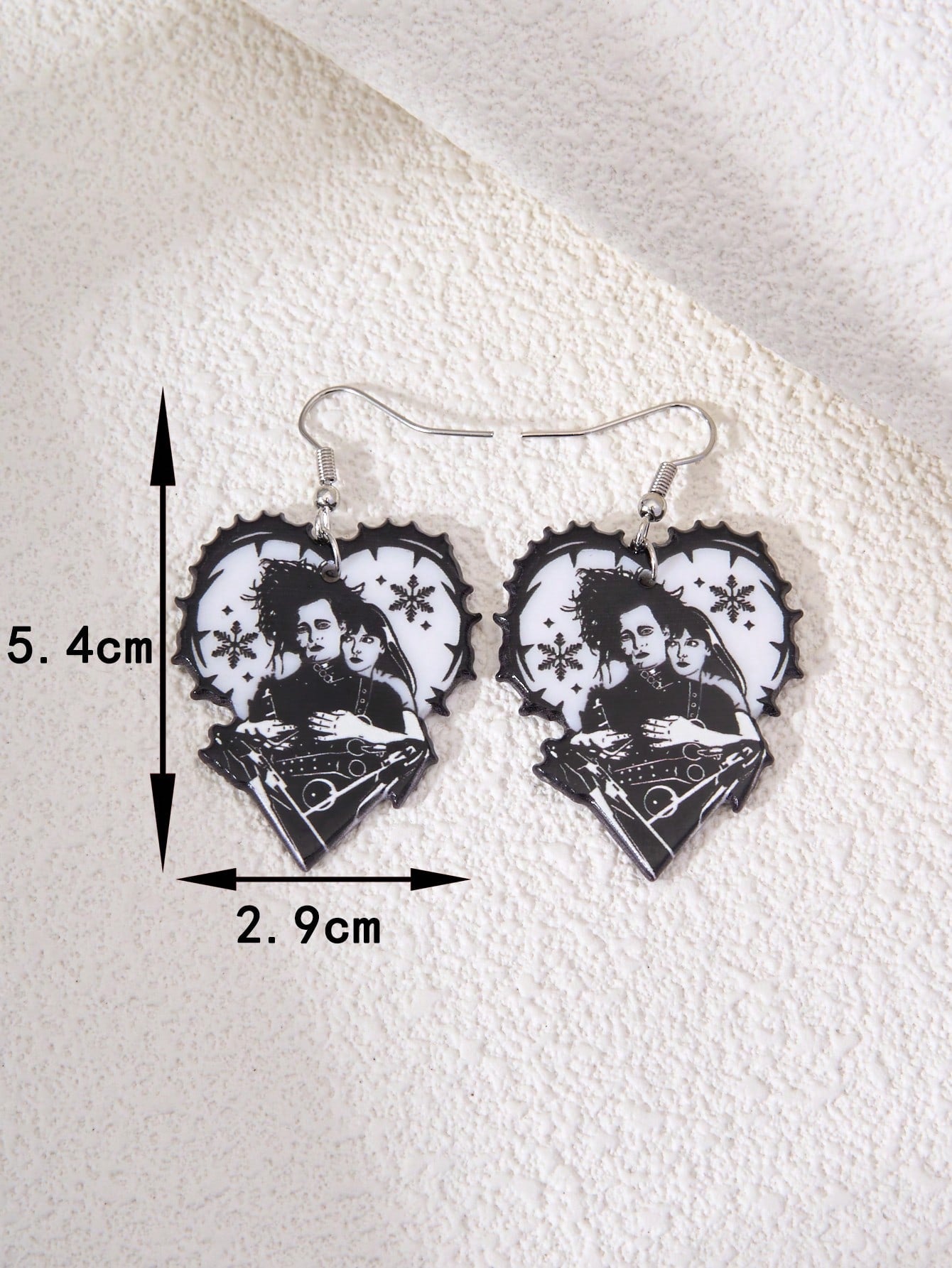 Scissorhands Heart Shape Earrings