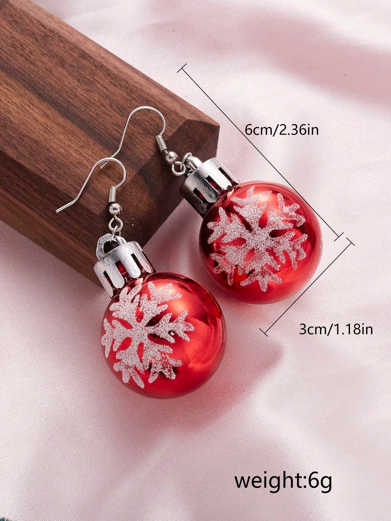 Christmas Glitter Bulb Drop Earrings