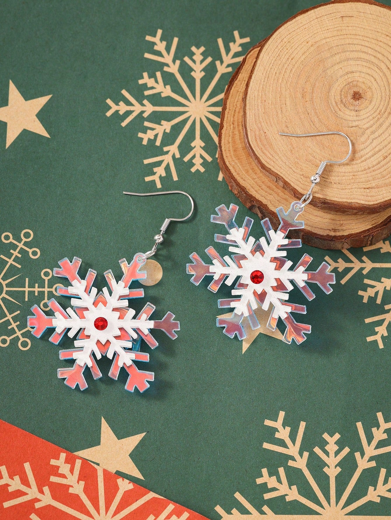 Creative Glitter Christmas Candy Earrings