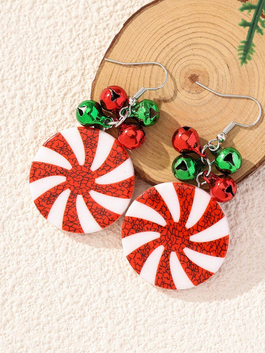 Creative Glitter Christmas Candy Earrings