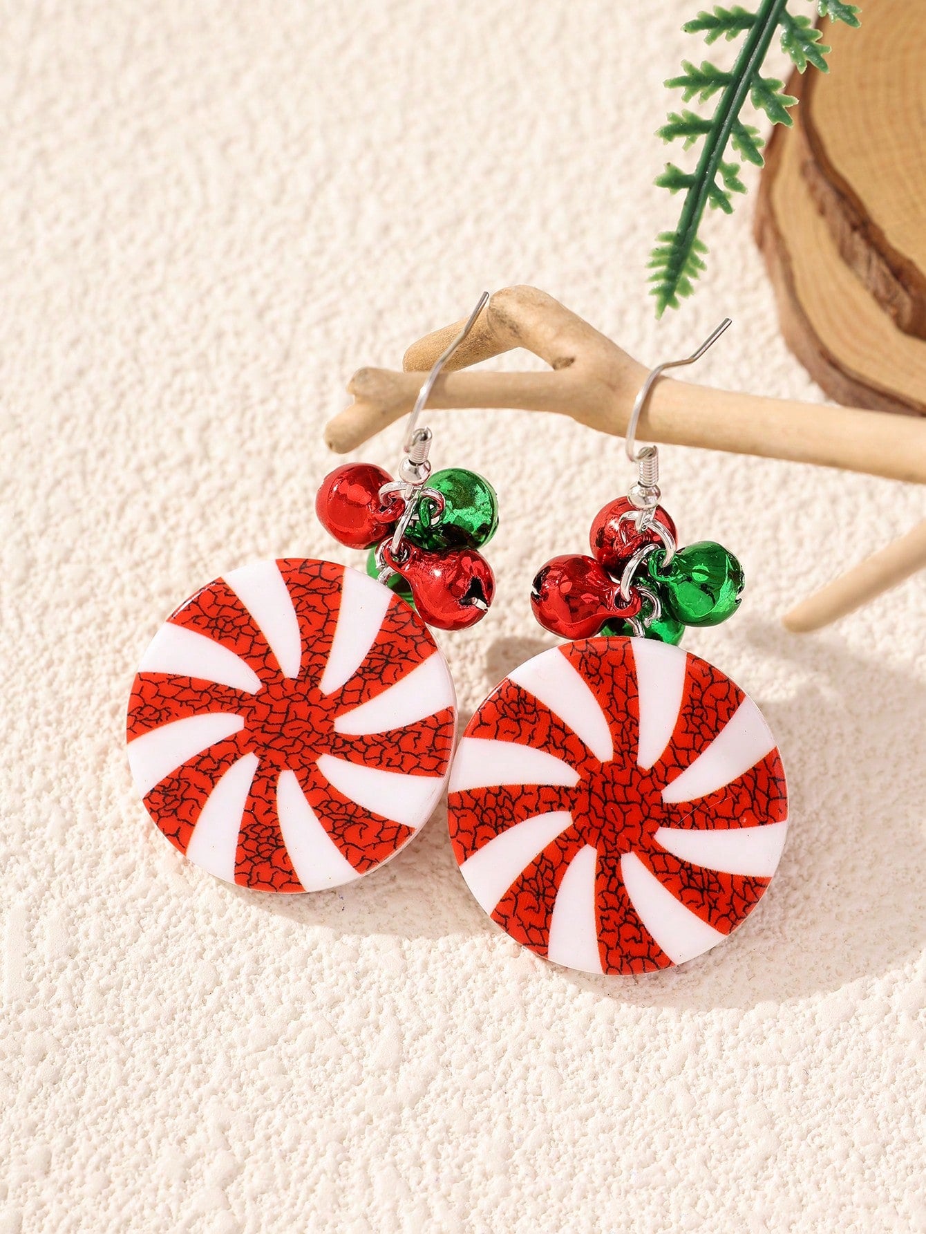 Creative Glitter Christmas Candy Earrings