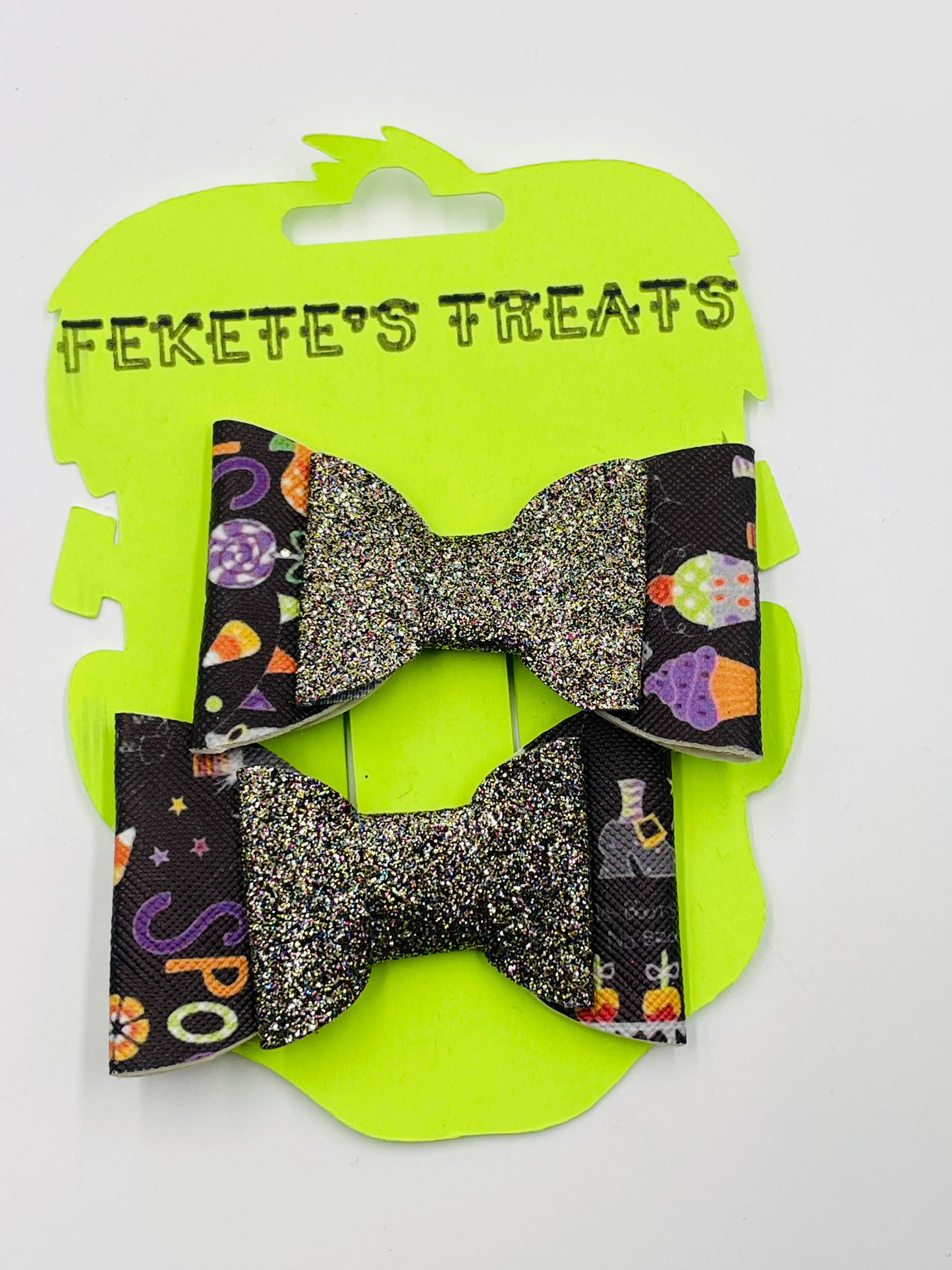 Halloween Treats Pigtail Set