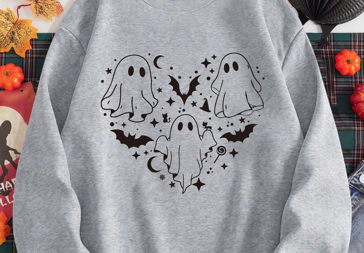 Vintage Ghost Thermal Lined Sweatshirt