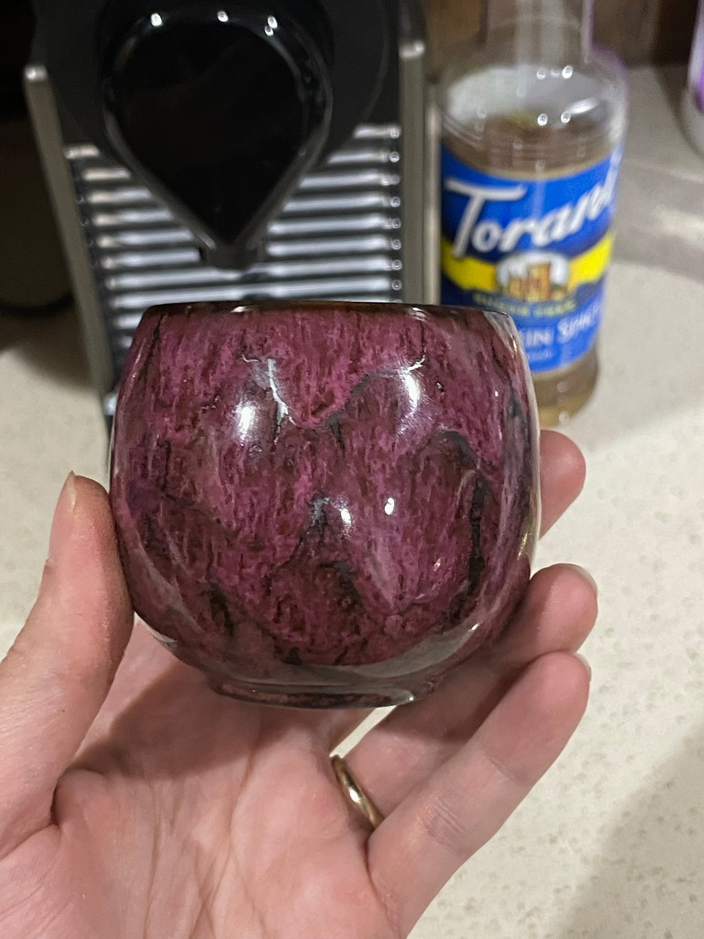 Graphic Witch Tea Cup Purple Porcelain 1pc (Double Espresso Size)
