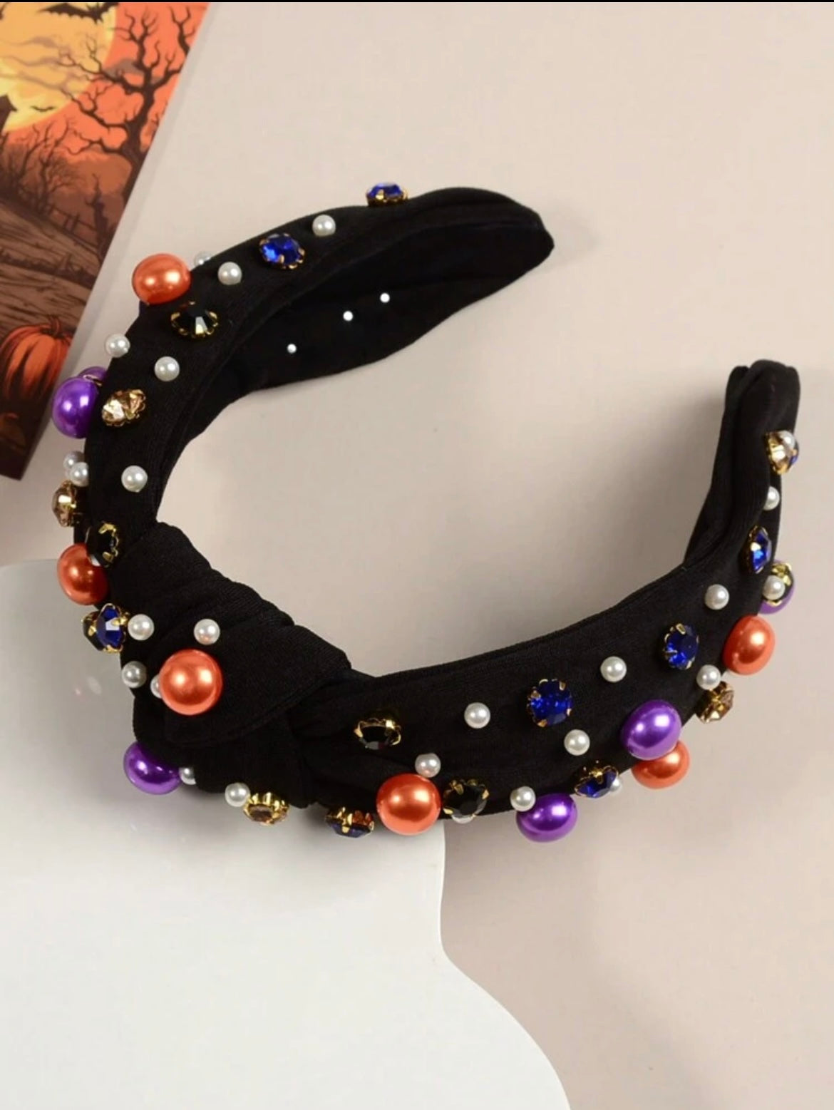 Halloween Beaded Headband