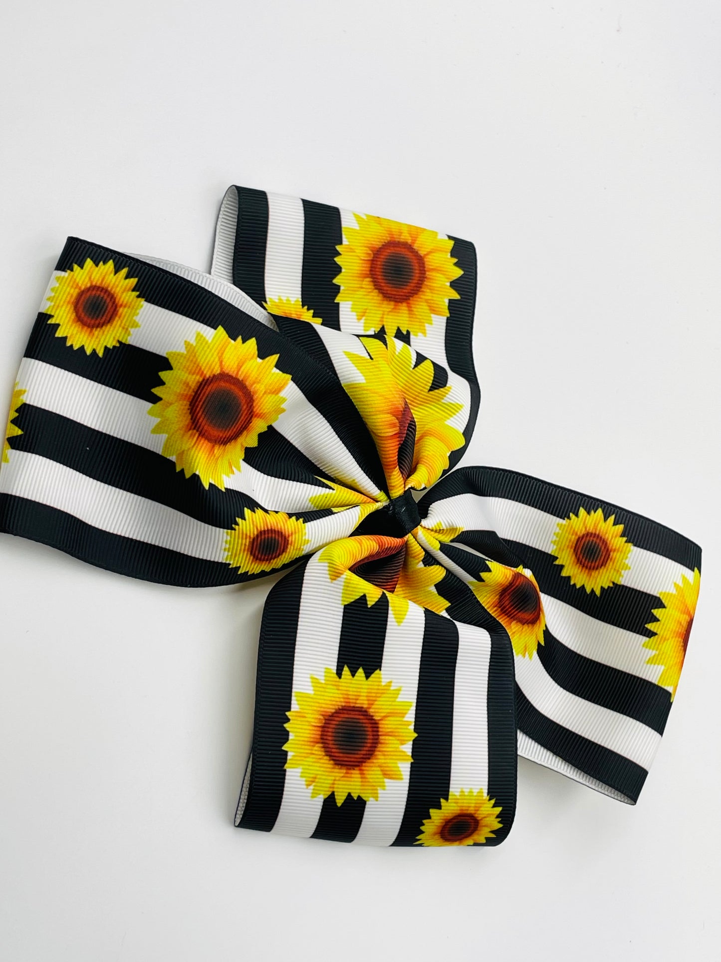 Striped Sunflower Bow LARGE