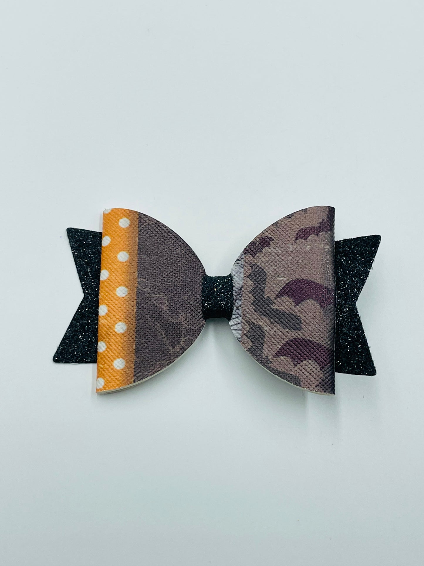 Small Bat and Dots Stacked Bow