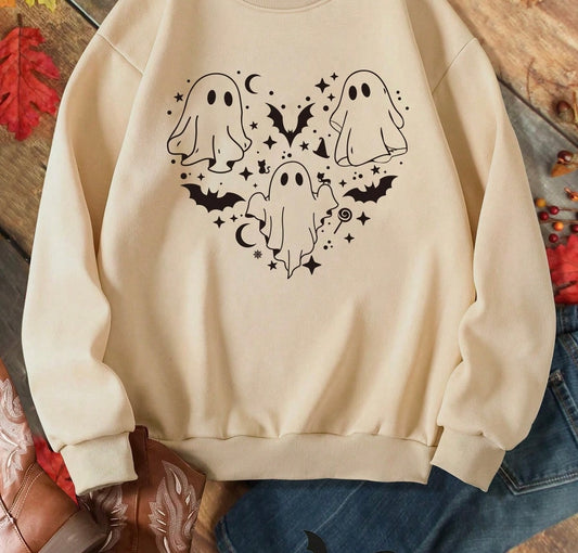 Vintage Ghost Thermal Lined Sweatshirt