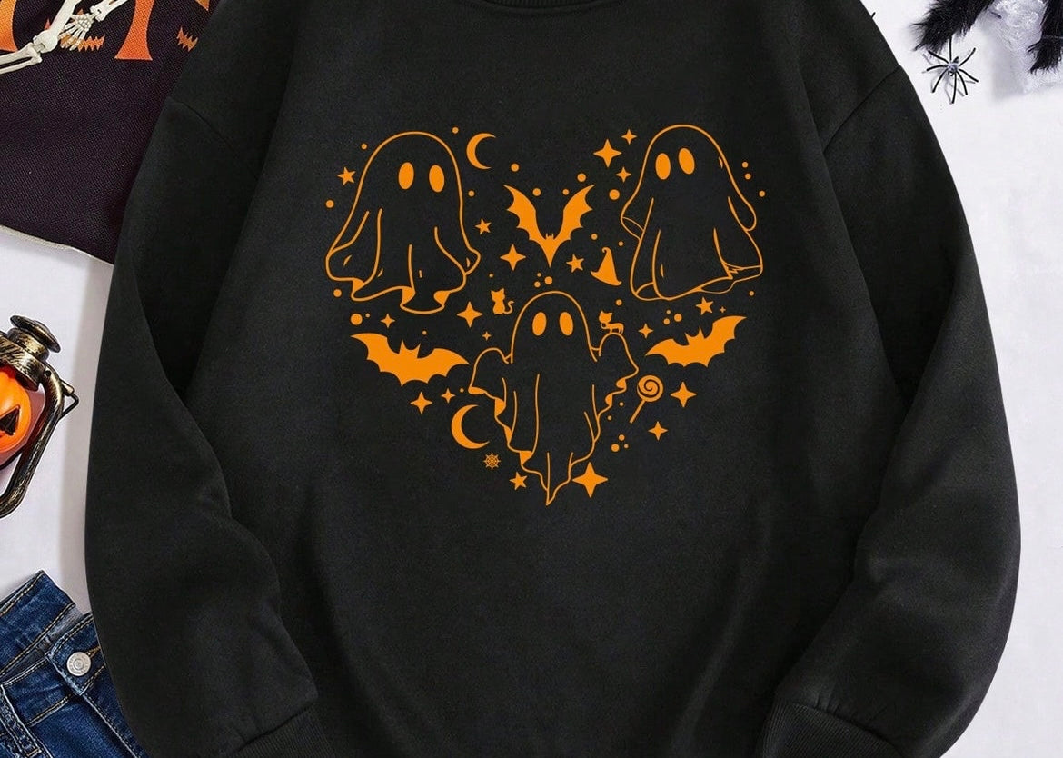 Vintage Ghost Thermal Lined Sweatshirt