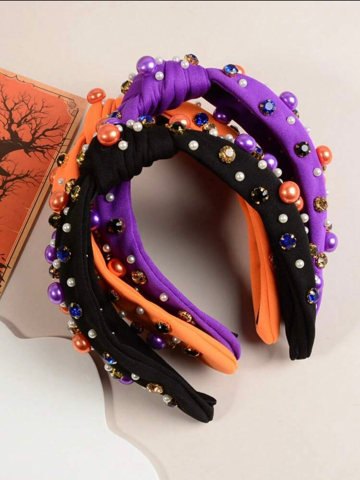 Halloween Beaded Headband