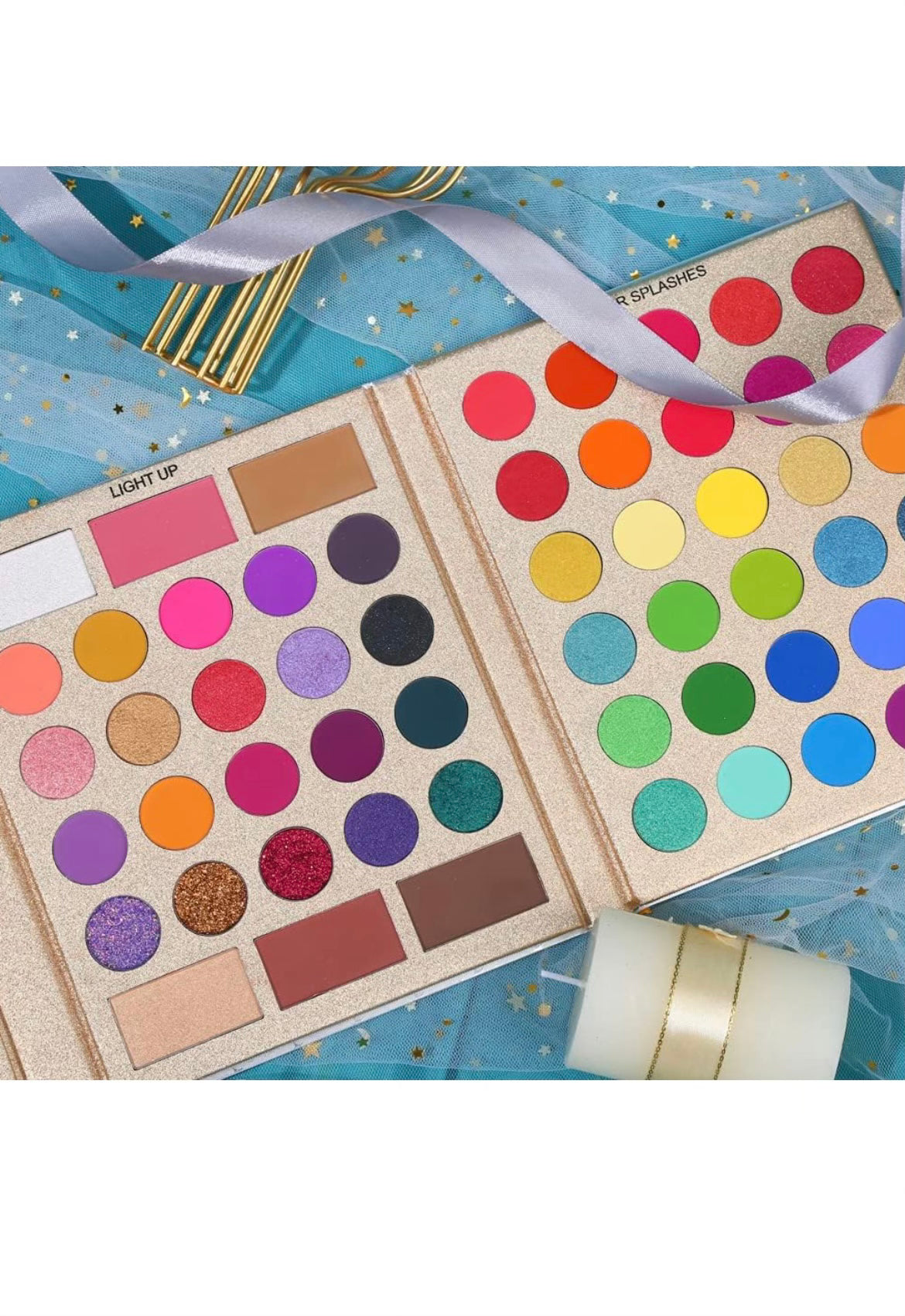 Paleta de Sombras de Ojos Rainbow Makeup 🎨 Pigmentadas 86 Colores