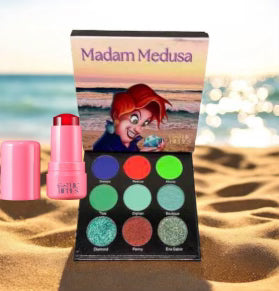 Gothic Hippies - Madam Medusa Eyeshadow Pallet and Lip and Cheek Jelly Tint Set