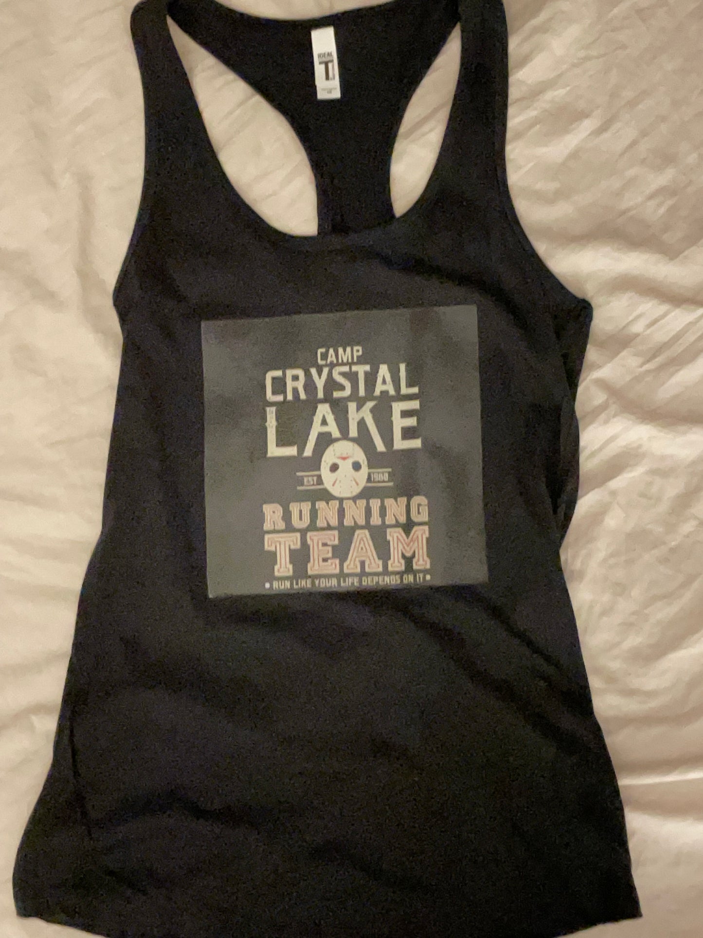 Camp Crystal Lake Running Team Tank•Printed by Gothic Hippies