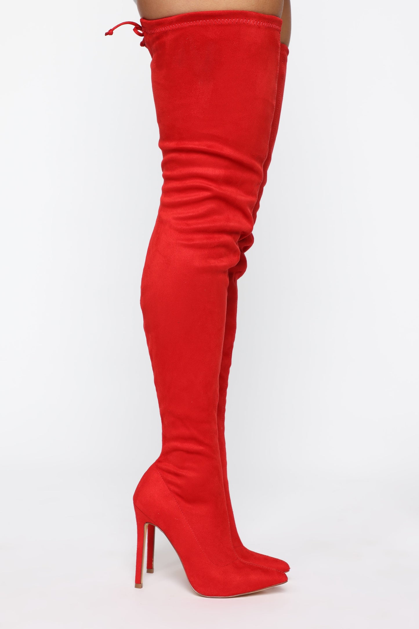 Vicky Over The Knee Boot - Red