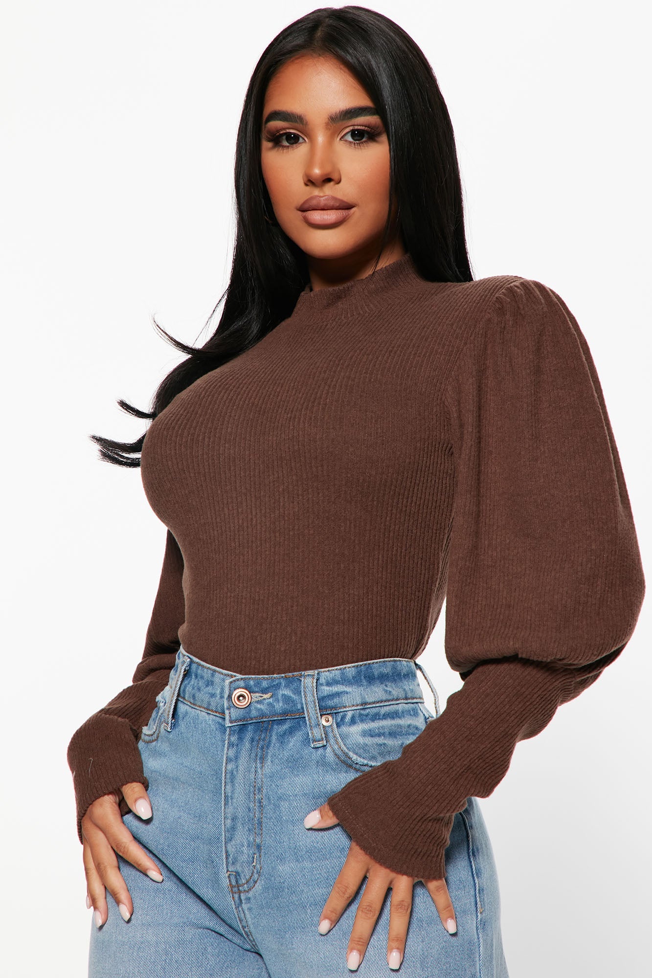 Evermore Balloon Sleeve Top - multiple colors