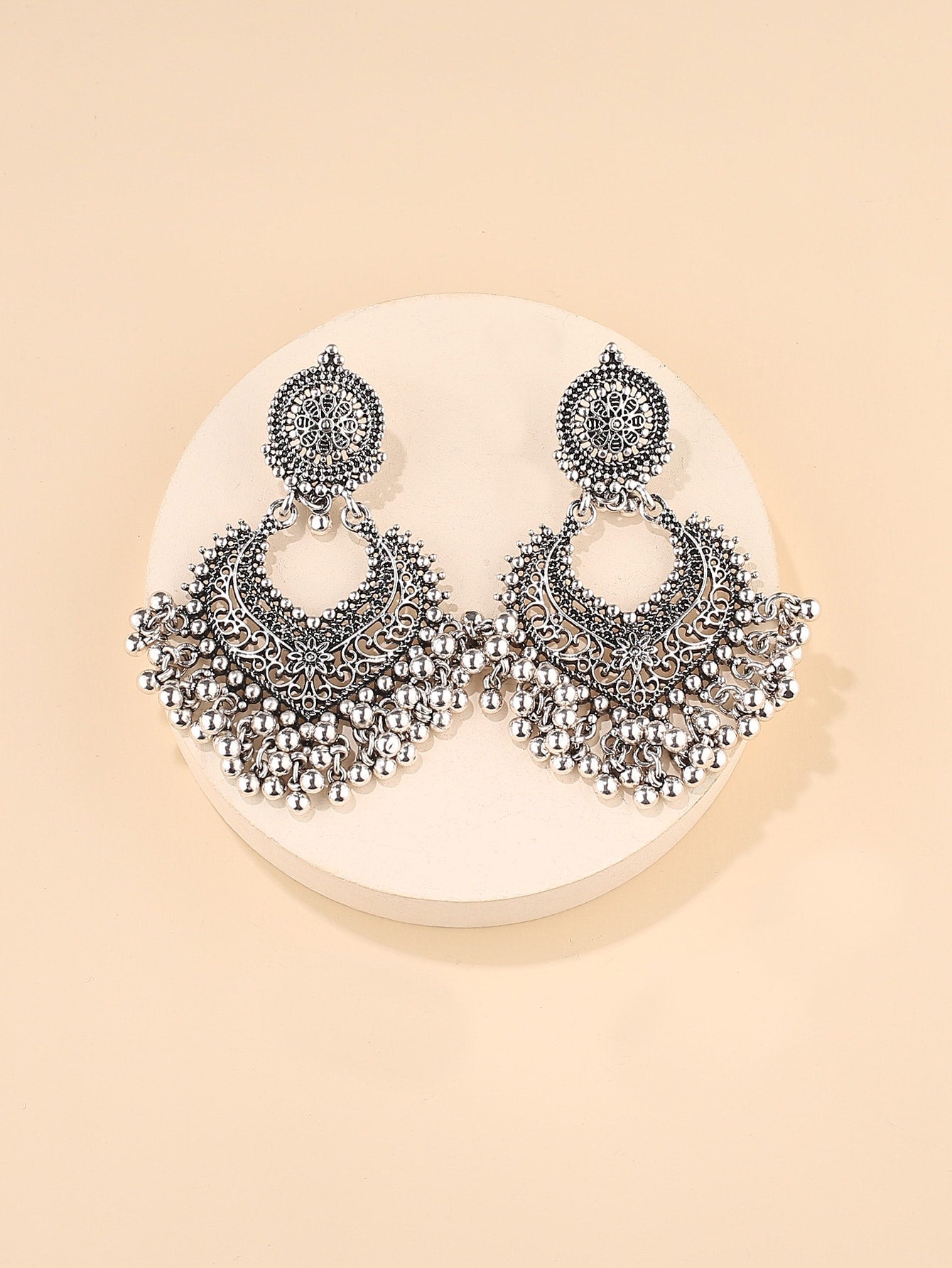 Pearl Goddess Tassel-Drop Earrings