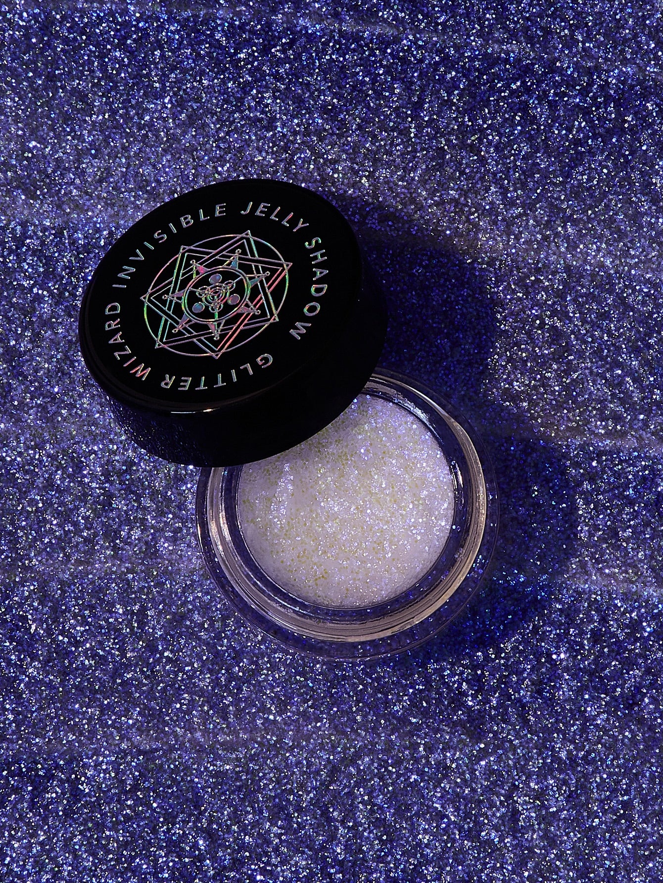 Glitter Wizard-sombra de gelatina Invisible, brillo mágico, sin manchas, no grasoso, fácil de usar, crema suave y suave