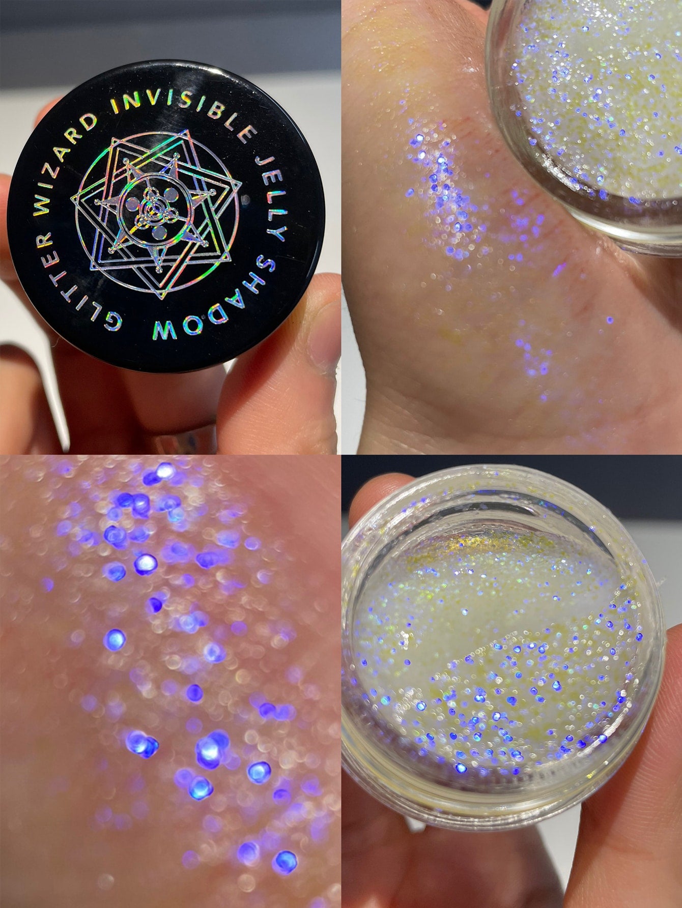 Glitter Wizard Invisible Jelly Shadow Magic Shine No Smudge  Non-Greasy Cream Eyeshadow