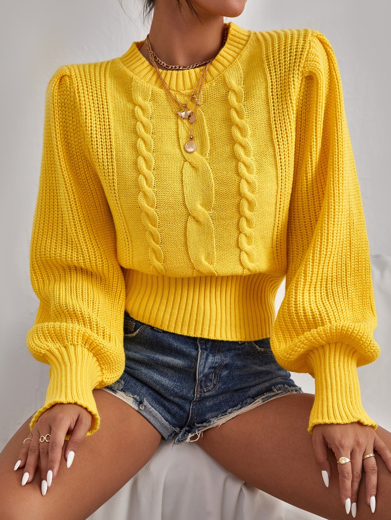 Bravery Cable Knit Sweater