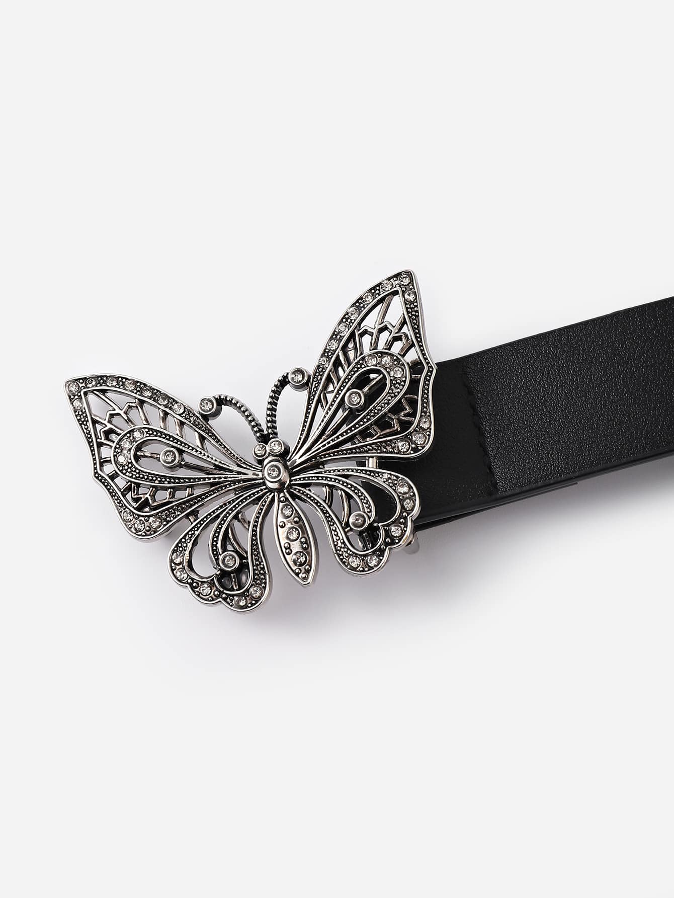 Rhinestone Butterfly Decor Belt