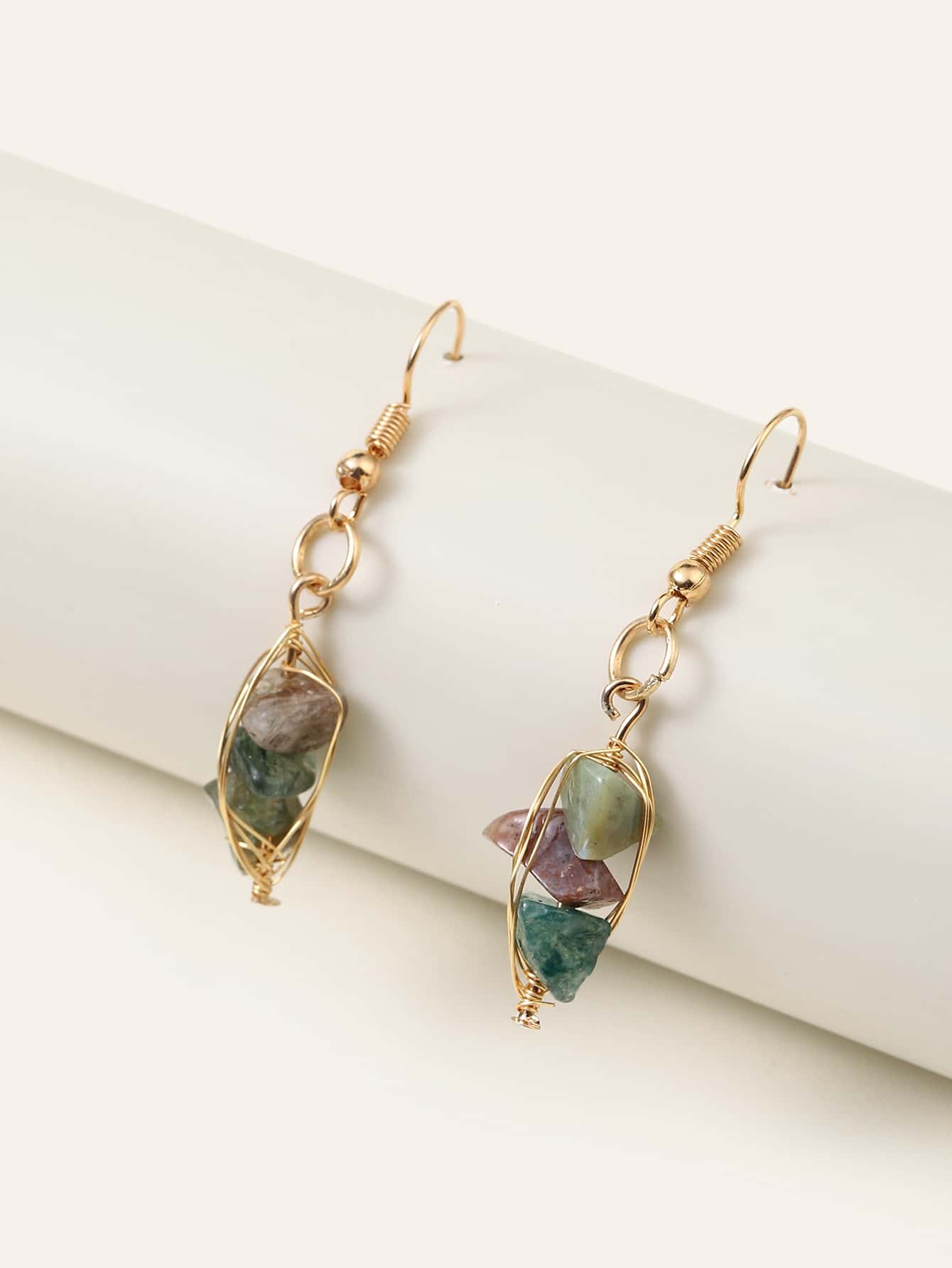 Stone Drop Earrings