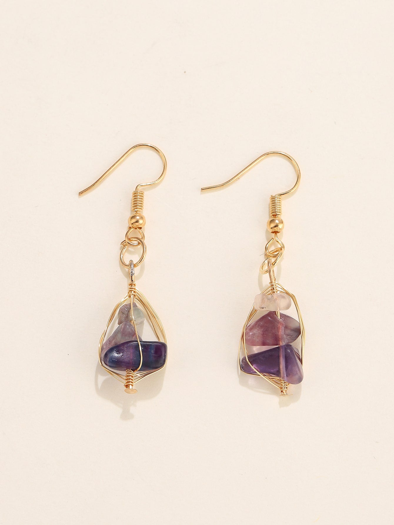 Stone Drop Earrings