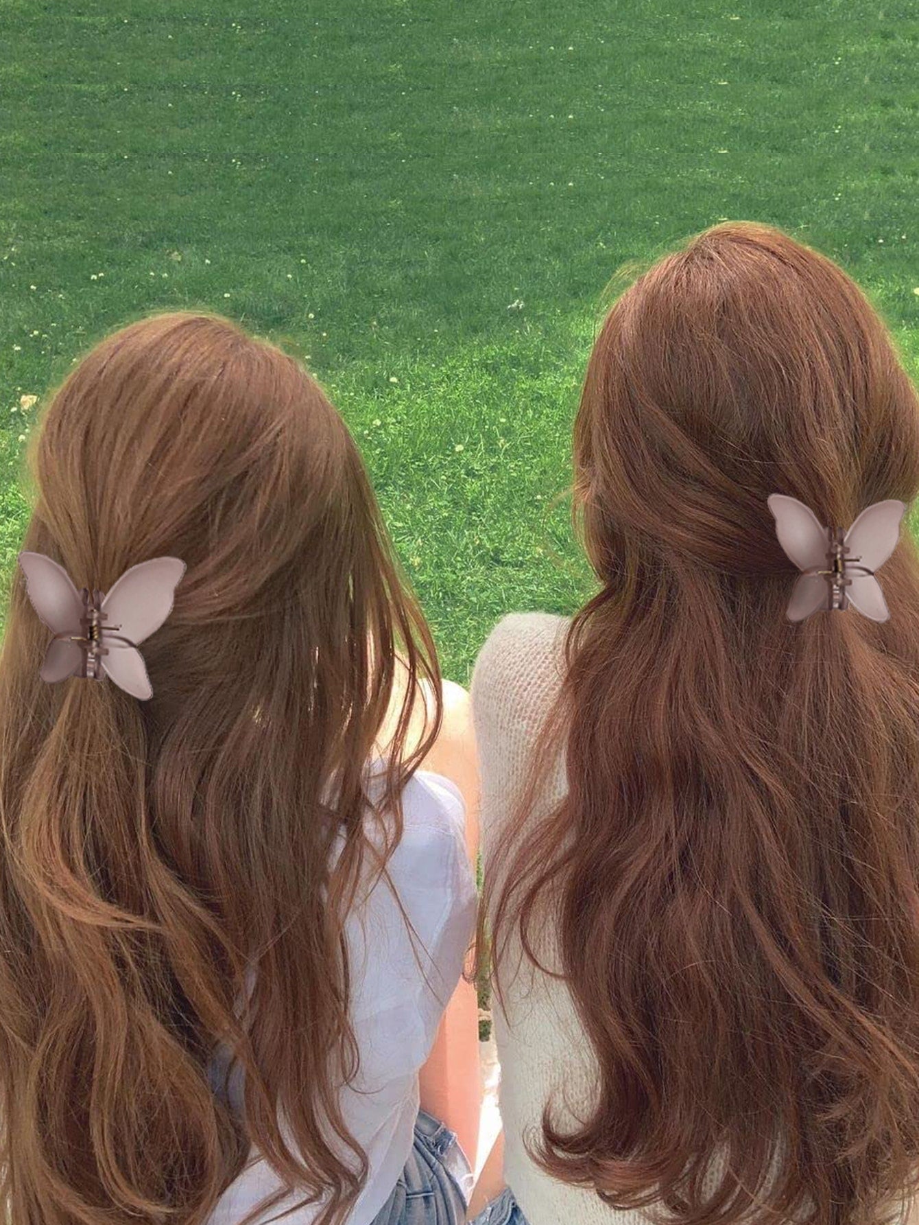 Natural Enchanted Butterfly Hair Claw 2pc