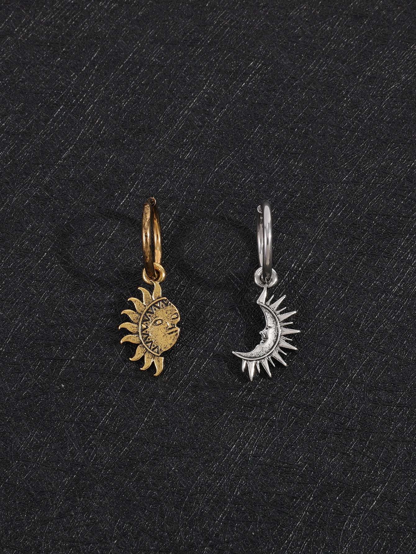 Sun & Moon Drop Earrings